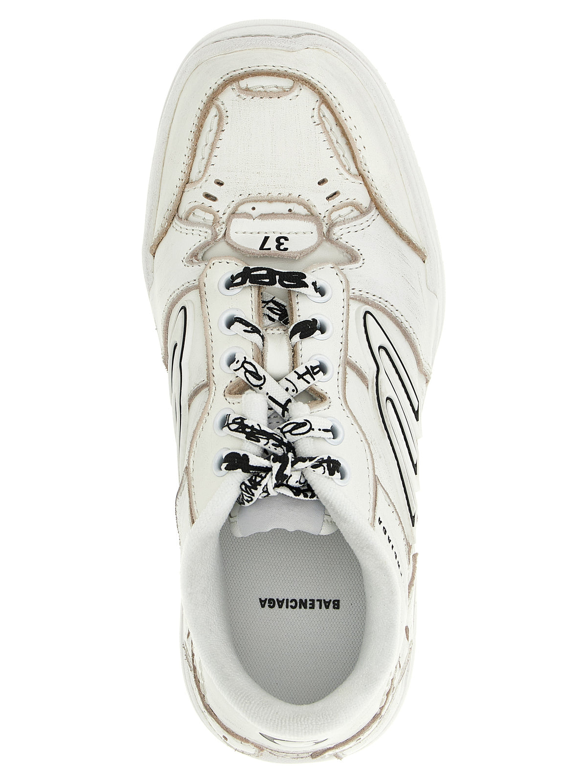 Balenciaga White Calfskin Sneakers - Elevate Your Style