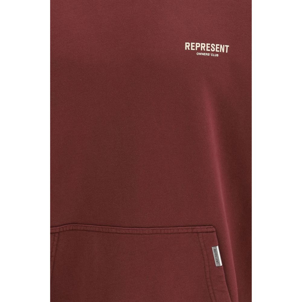 Represent Bordeaux Cotton Sweatshirt - Timeless Streetwear Elegance