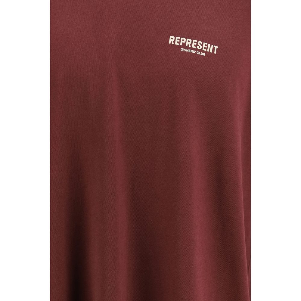 Represent Bordeaux Cotton T-Shirt - Timeless Luxury Essentials