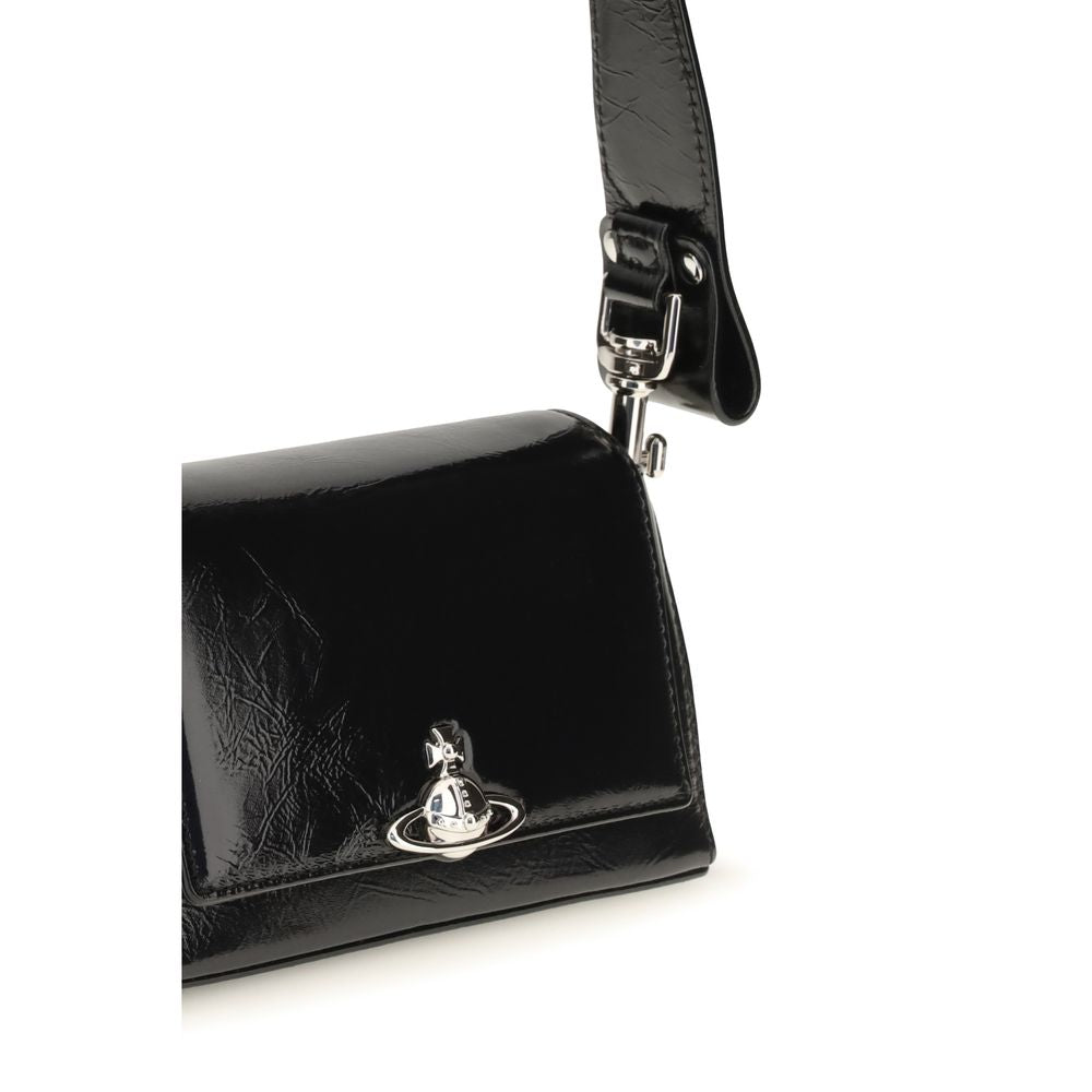 Vivienne Westwood Black Calf Leather Handbag - Timeless Elegance