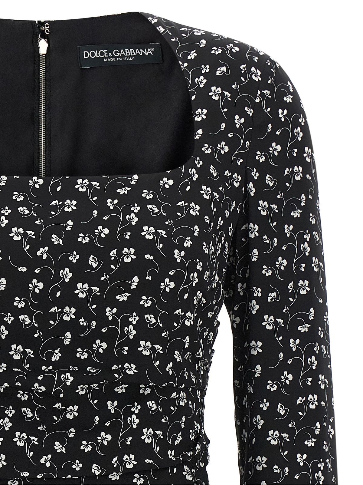 Dolce & Gabbana Black Silk Short Dress - Exquisite Luxury Fashion