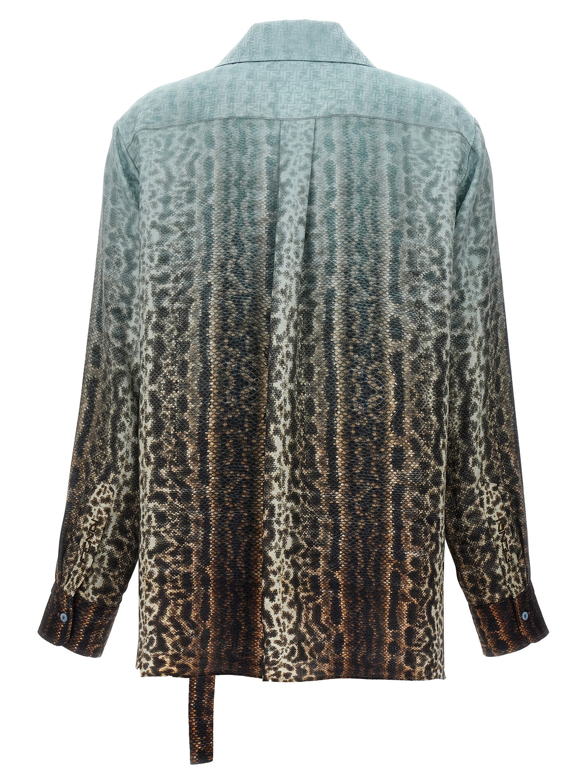 Elevate your wardrobe with the Fendi Multicolor Silk Blouse, a stunning blend of Italian craftsmanship and bold design, perfect for those who define their own luxury.