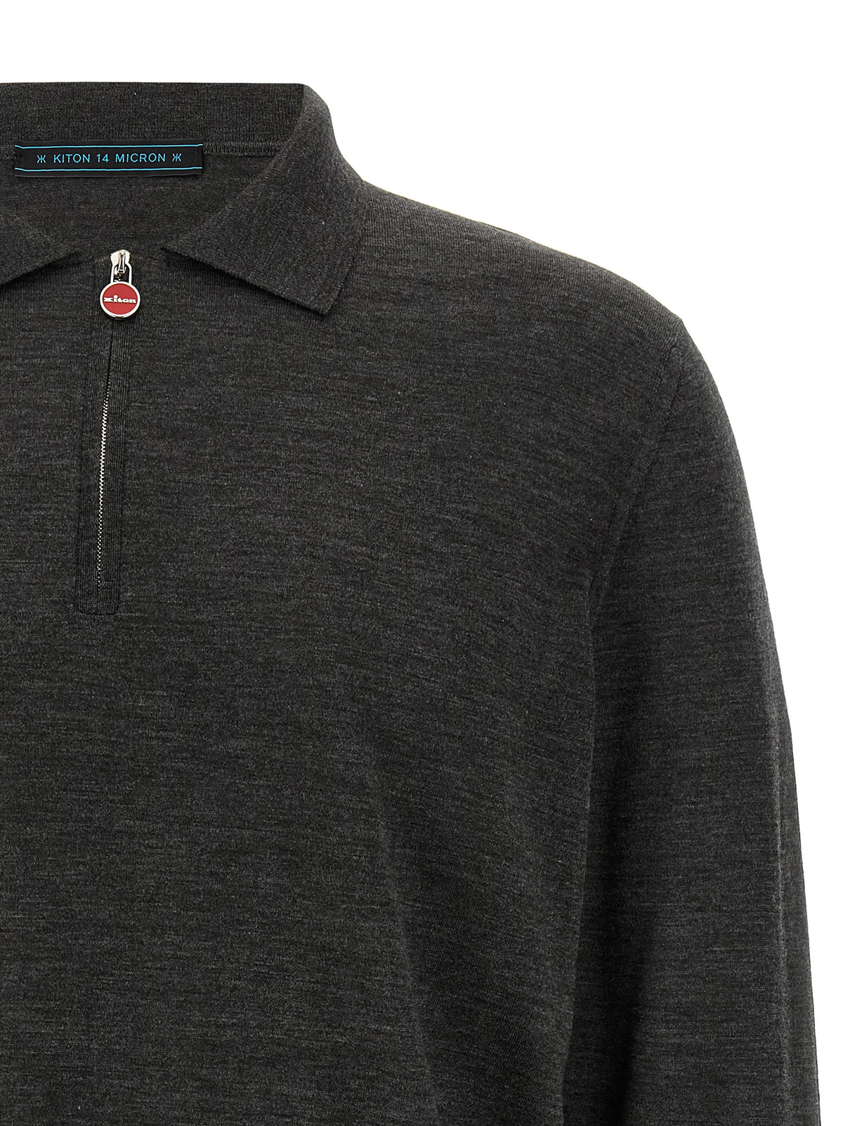 Elevate your style with the Kiton Gray Wool Polo Shirt, a blend of luxurious craftsmanship and contemporary elegance, perfect for discerning tastes.