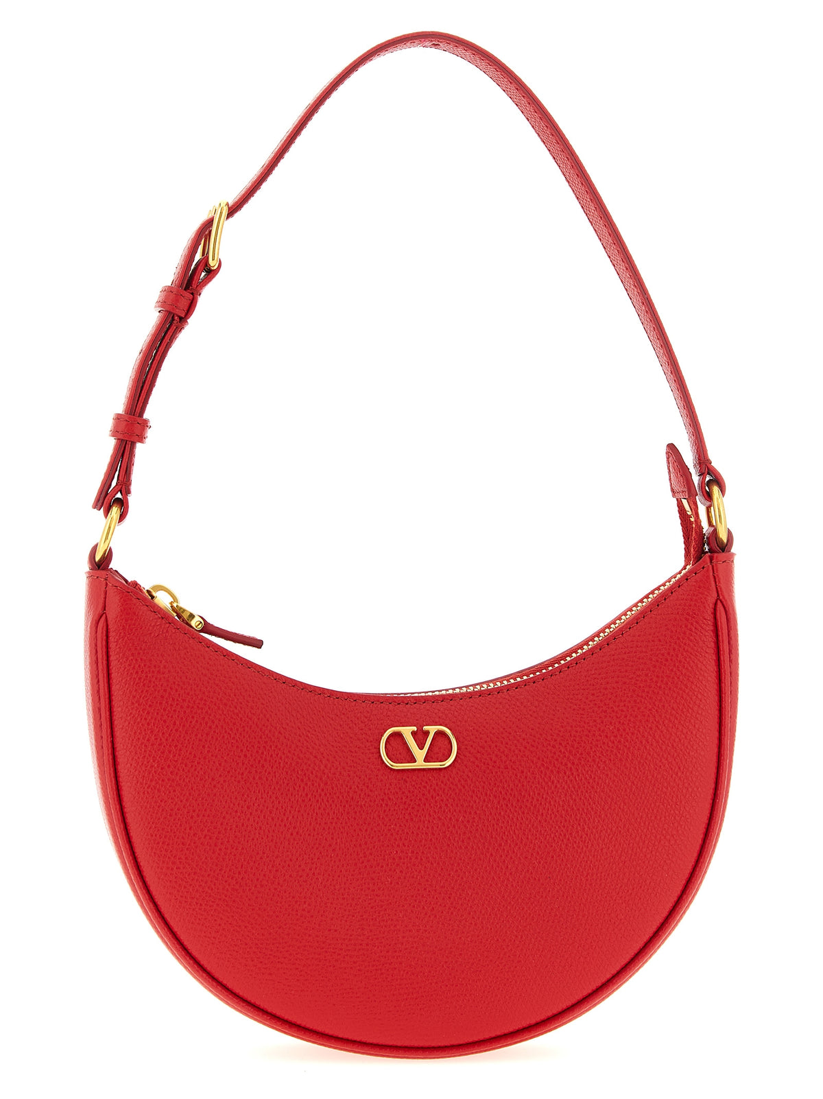 Elevate your elegance with the Valentino Garavani Red Calfskin Shoulder Bag, a masterpiece of Italian craftsmanship that embodies timeless luxury and sophistication.