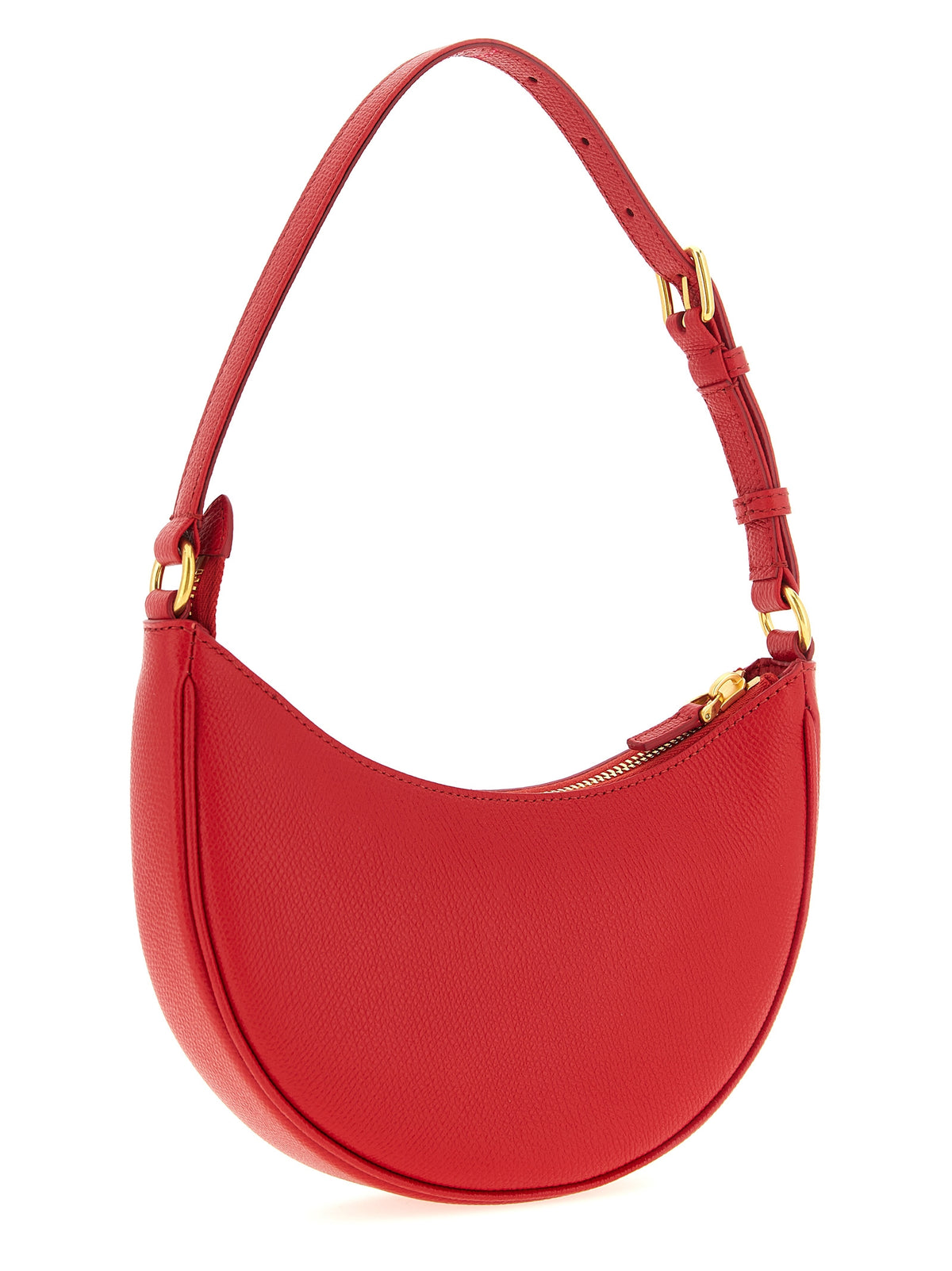 Indulge in the allure of the Valentino Garavani Red Calfskin Shoulder Bag, a masterpiece of Italian craftsmanship that elevates your style with its exquisite design and luxurious materials.