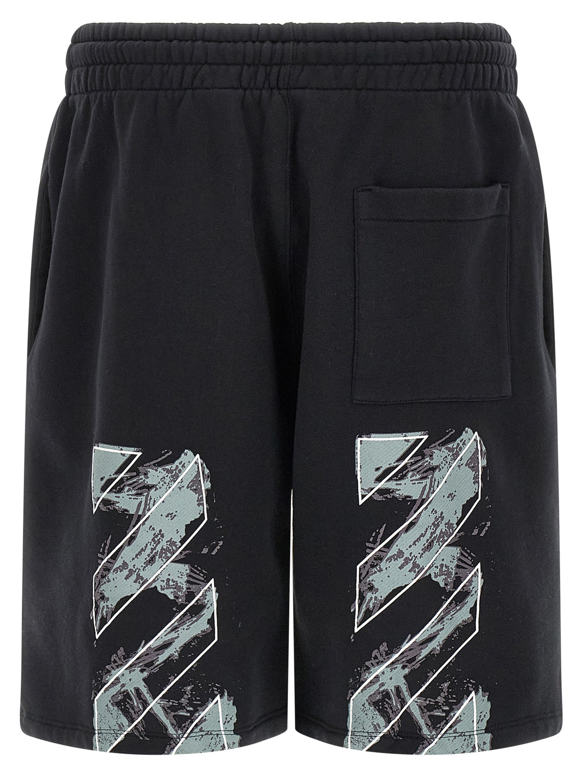Elevate your style with Off-White's Paint Diag Skate Bermuda Shorts, crafted from sumptuous cotton fleece, embodying modern luxury and effortless sophistication.