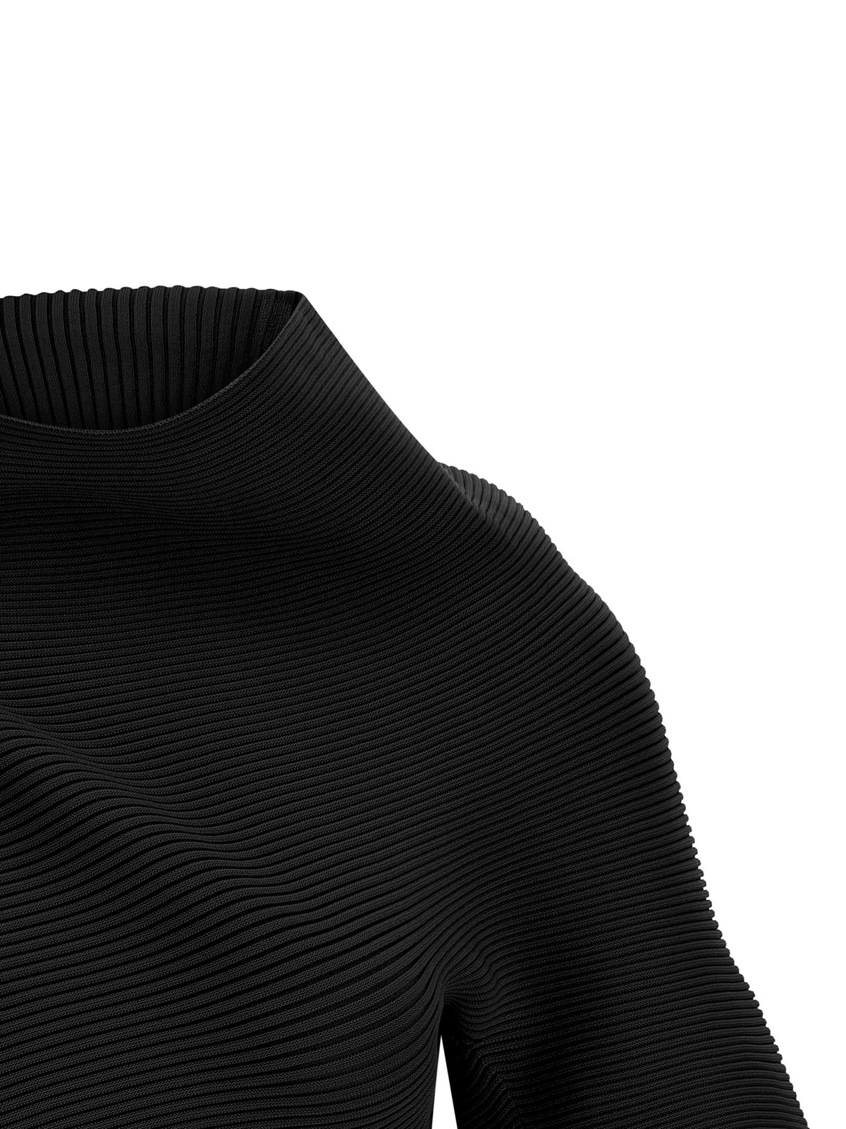 Elevate your style with the Issey Miyake Black Polyester Blouse, a masterpiece of innovative design and luxurious comfort, perfect for the discerning individual.