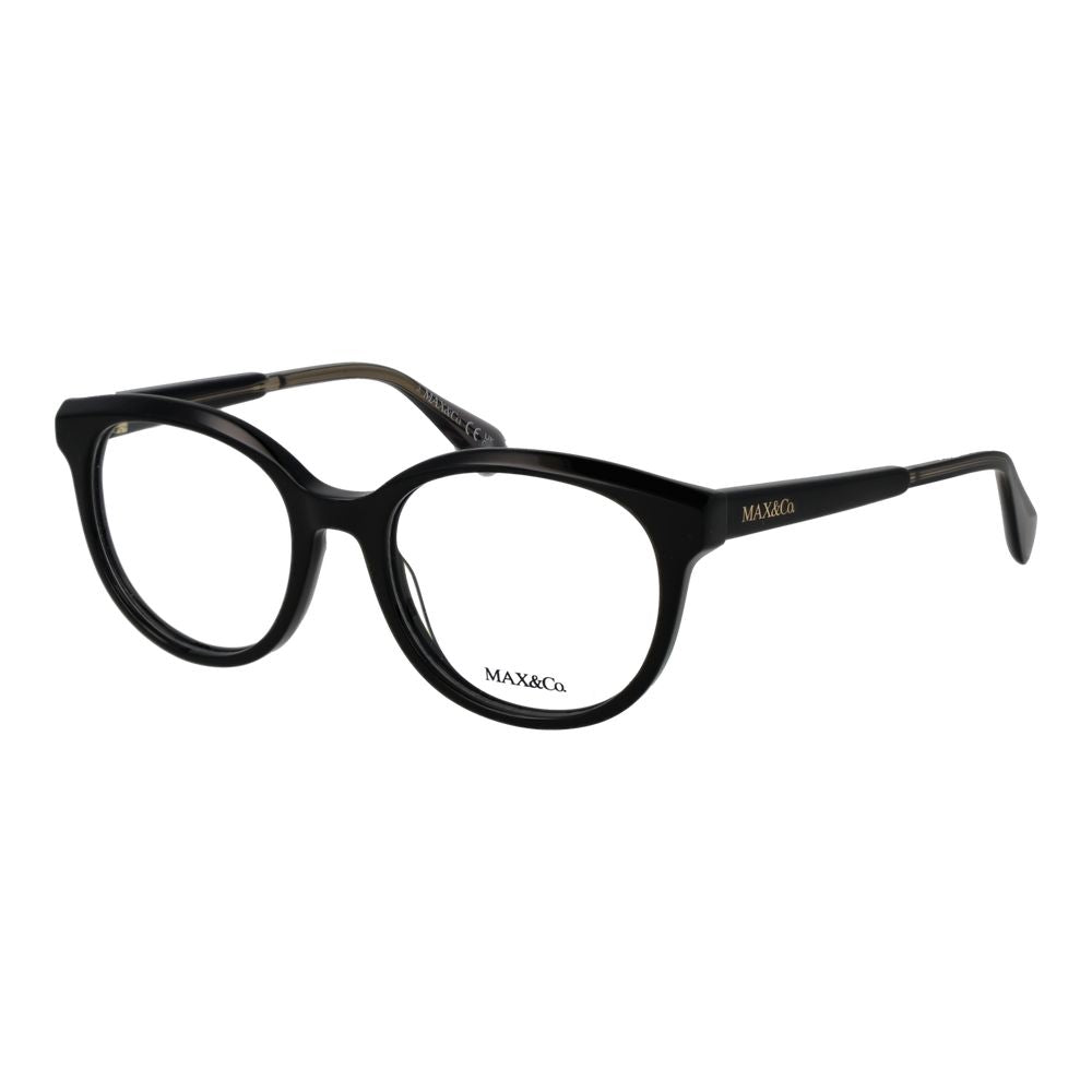 Discover the Max & Co Black Acetate Glasses, where exquisite craftsmanship meets timeless elegance, perfect for the discerning individual who embraces luxury.
