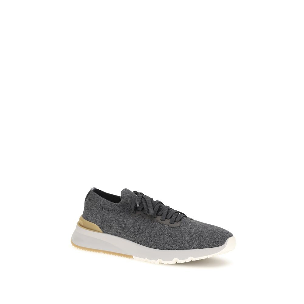 Discover the Brunello Cucinelli Blue Cotton Low Top Sneakers, where exquisite craftsmanship meets contemporary elegance for a sophisticated lifestyle.