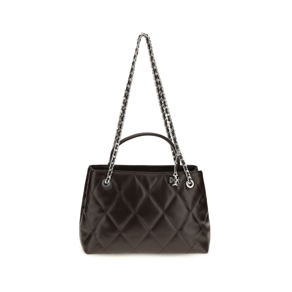 Tory Burch Brown Calf Leather Bos Taurus Shoulder Bag - Luxury Redefined