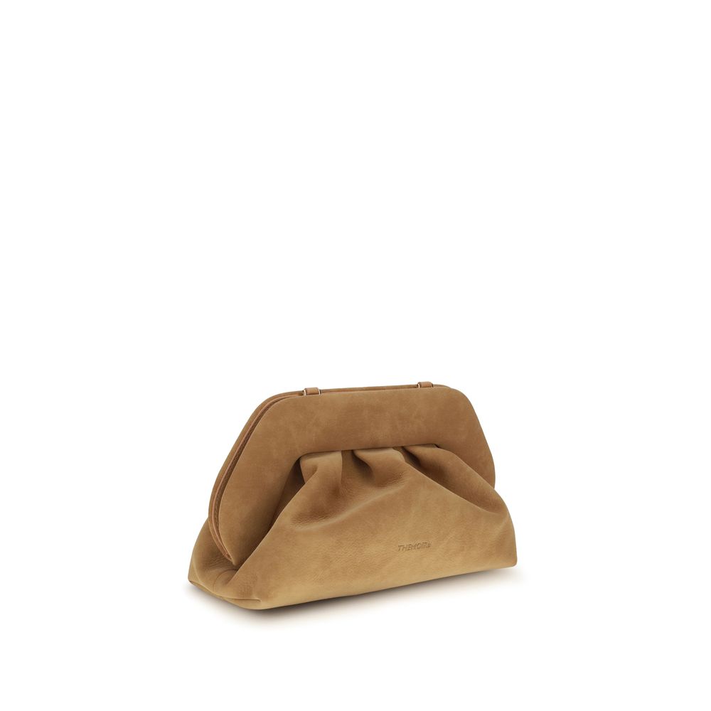 THEMOIRè Beige Nubuc Leather Clutch Bag - Timeless Italian Elegance