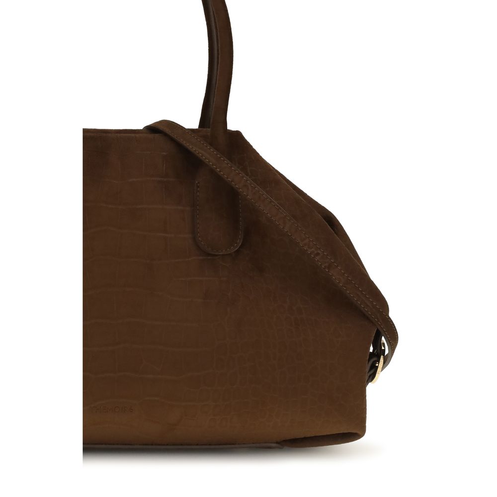 THEMOIRè Talia Trank Brown Suede Leather Handbag - Timeless Luxury