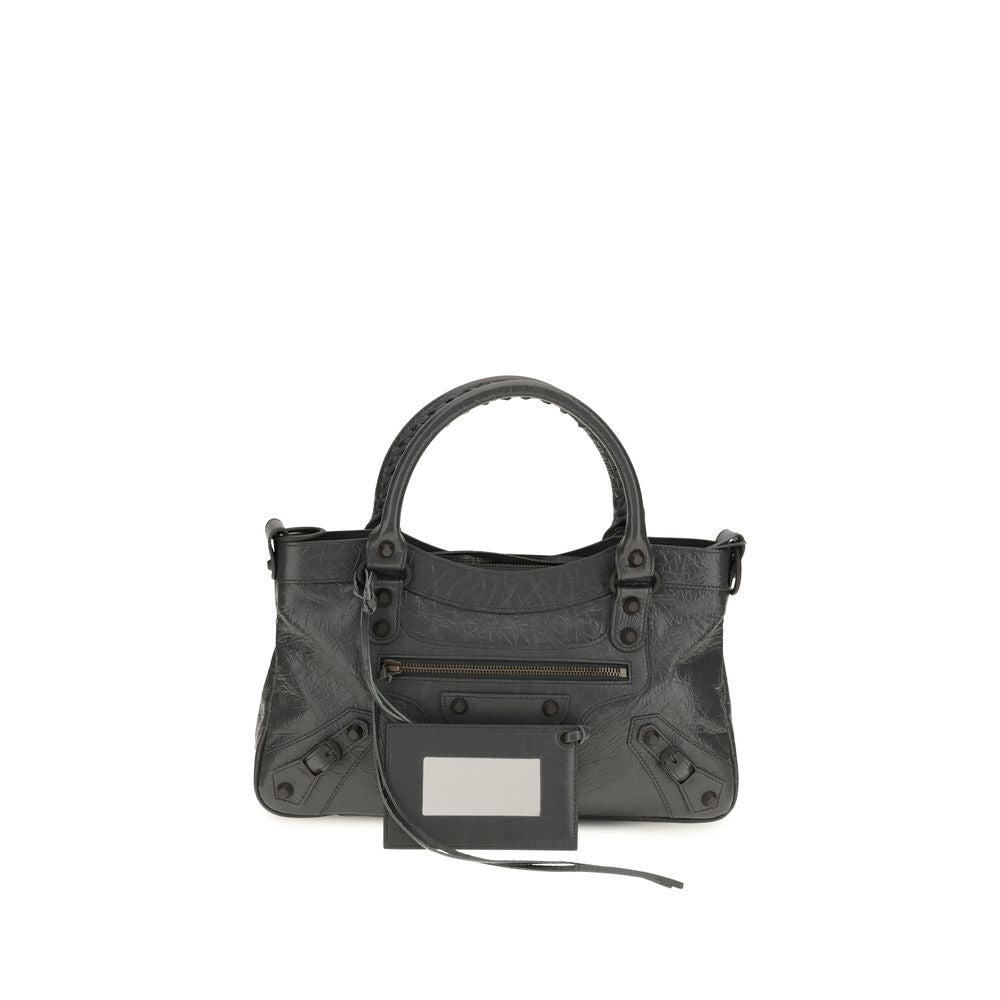 Balenciaga Gray Lamb Ovis Aries Shoulder Bag - Timeless Luxury
