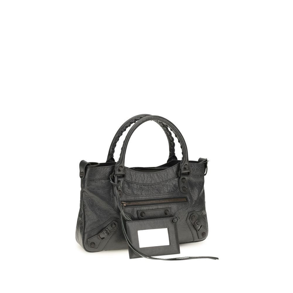 Balenciaga Gray Lamb Ovis Aries Shoulder Bag - Timeless Luxury
