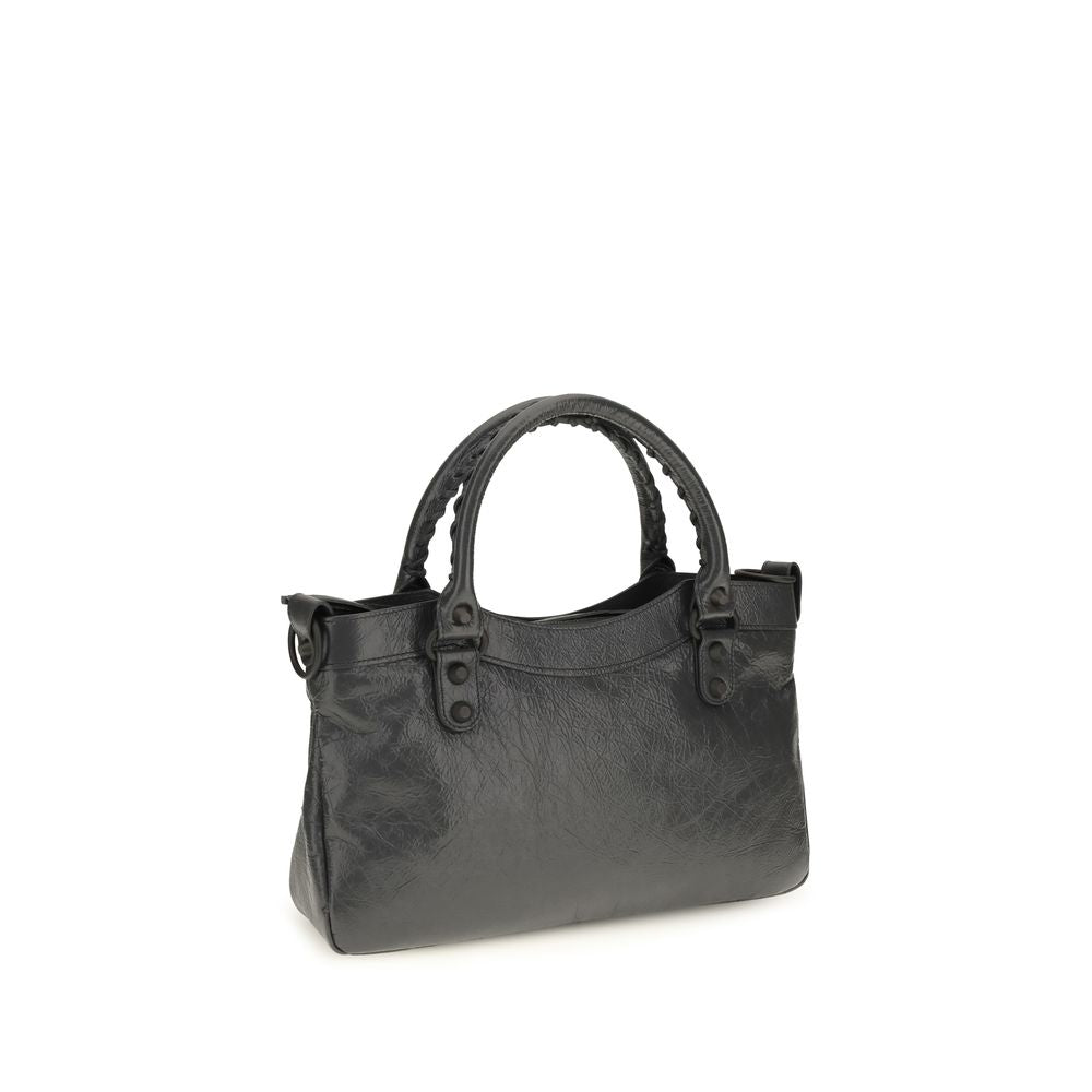 Balenciaga Gray Lamb Ovis Aries Shoulder Bag - Timeless Elegance