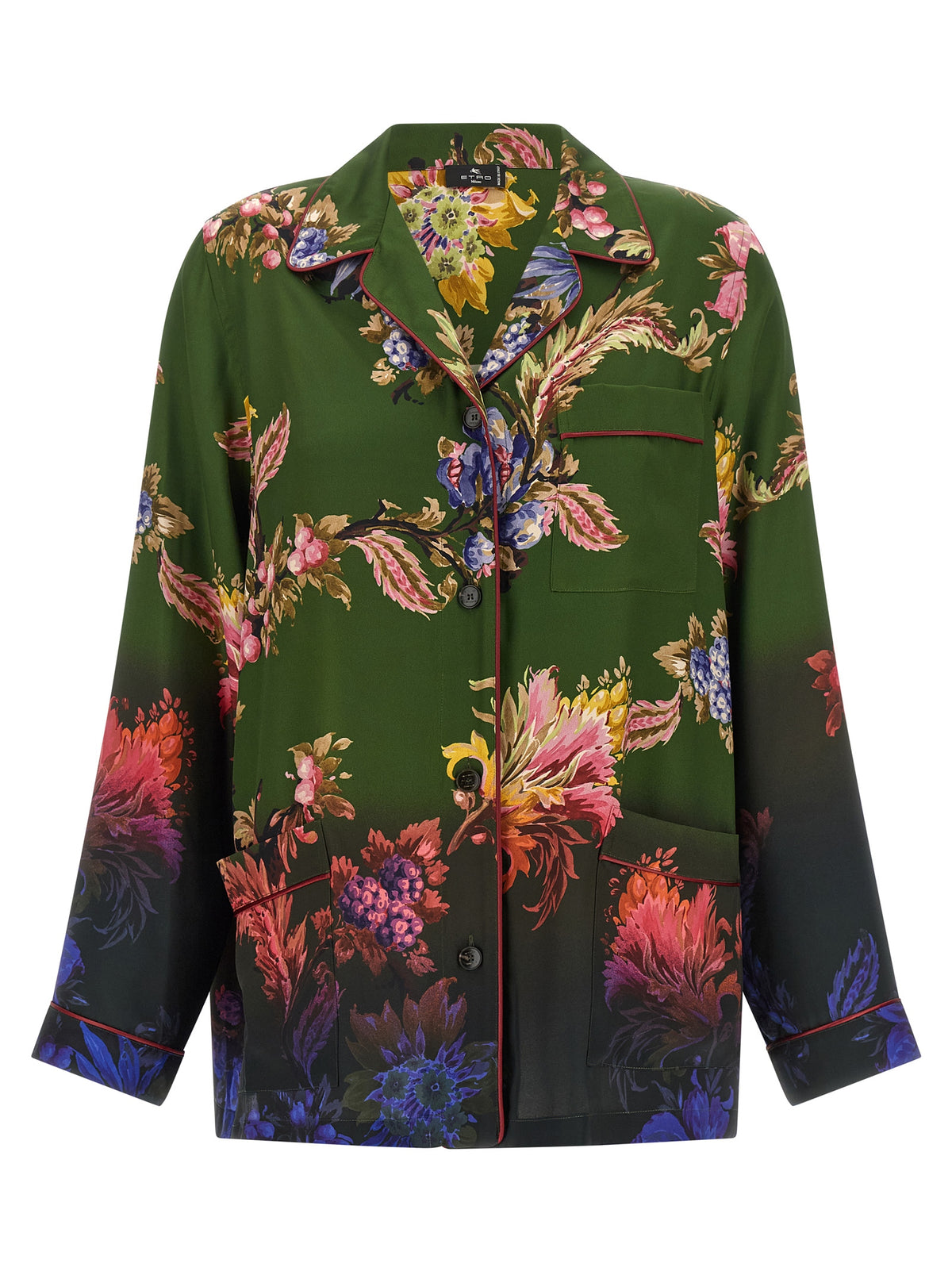 Etro Bicolor Polyester Blouse - Exquisite Loungewear Elegance