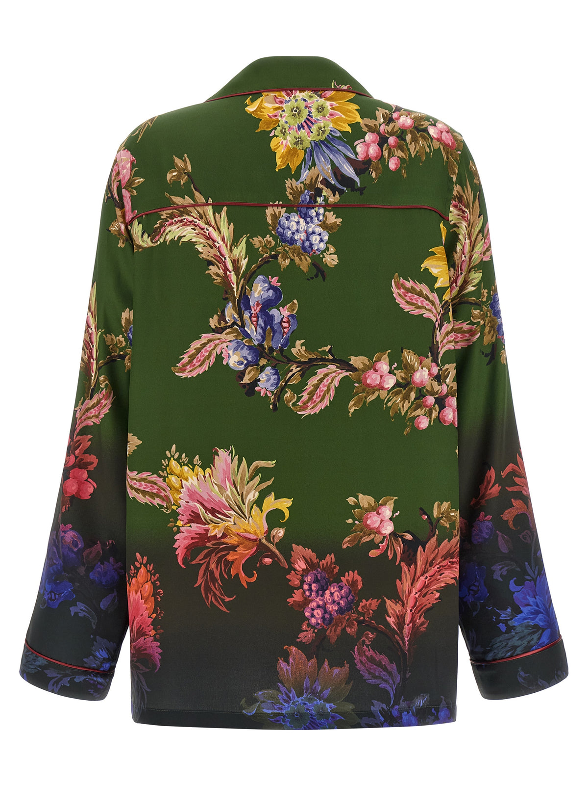 Etro Bicolor Polyester Blouse - Luxurious Botanical Elegance