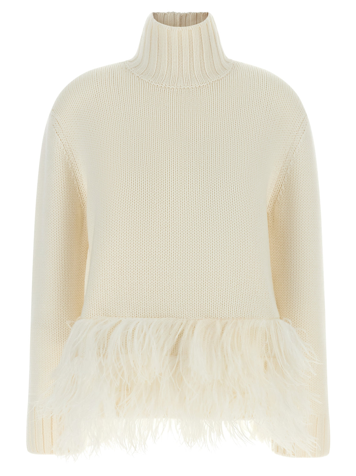 Fabiana Filippi White Virgin Wool Cardigan - Timeless Luxury
