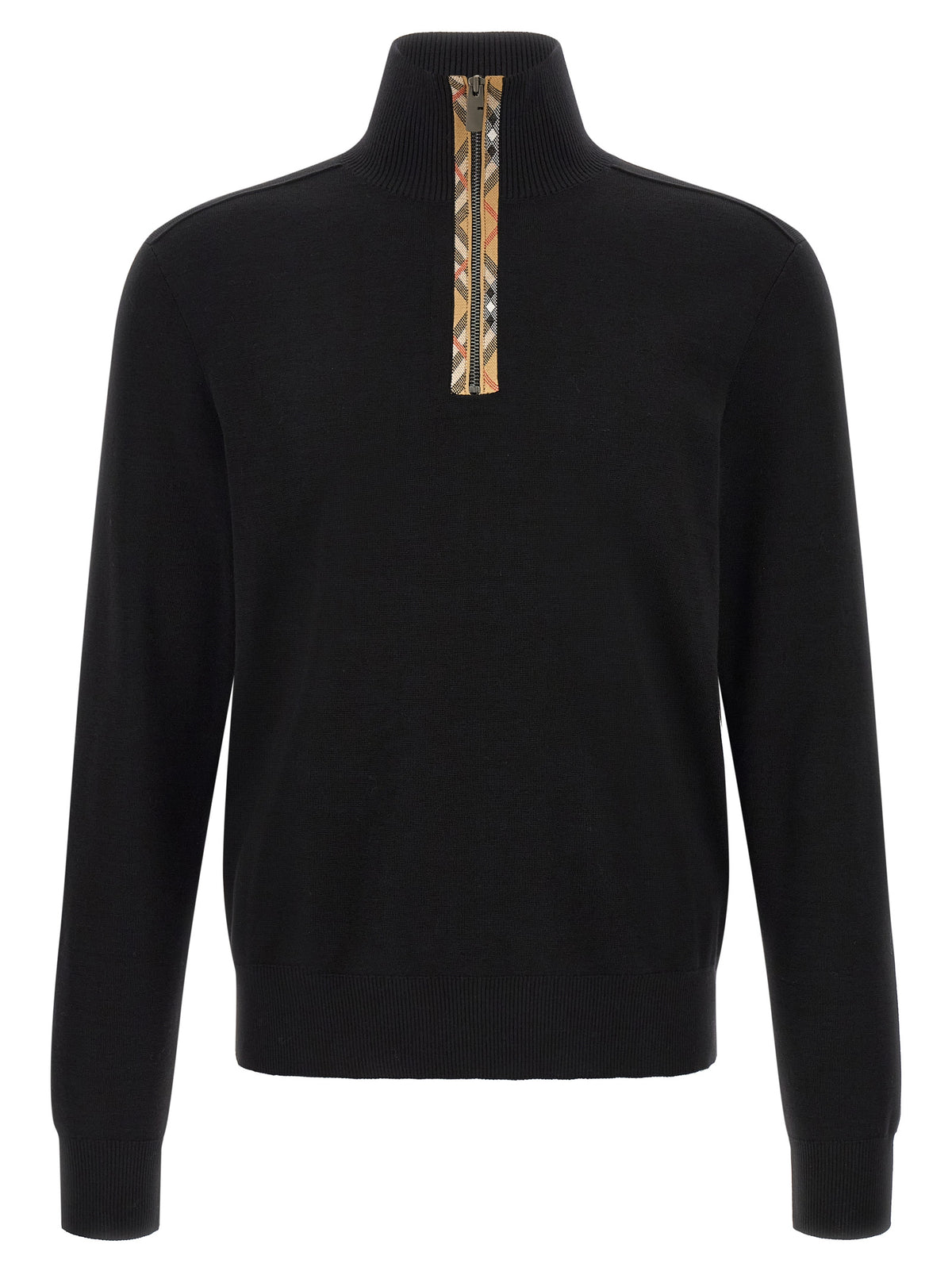 Burberry Black Wool Cardigan - Timeless Luxury for All
