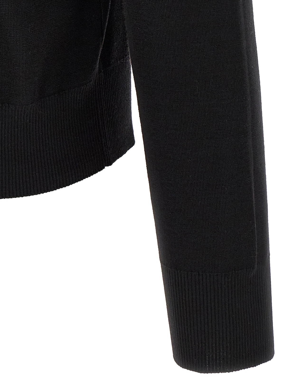 Burberry Black Wool Cardigan - Timeless Luxury Redefined
