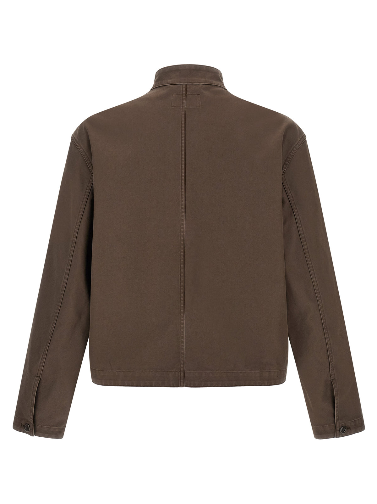Lemaire Brown Cotton Full-Length Jacket - Timeless Luxury