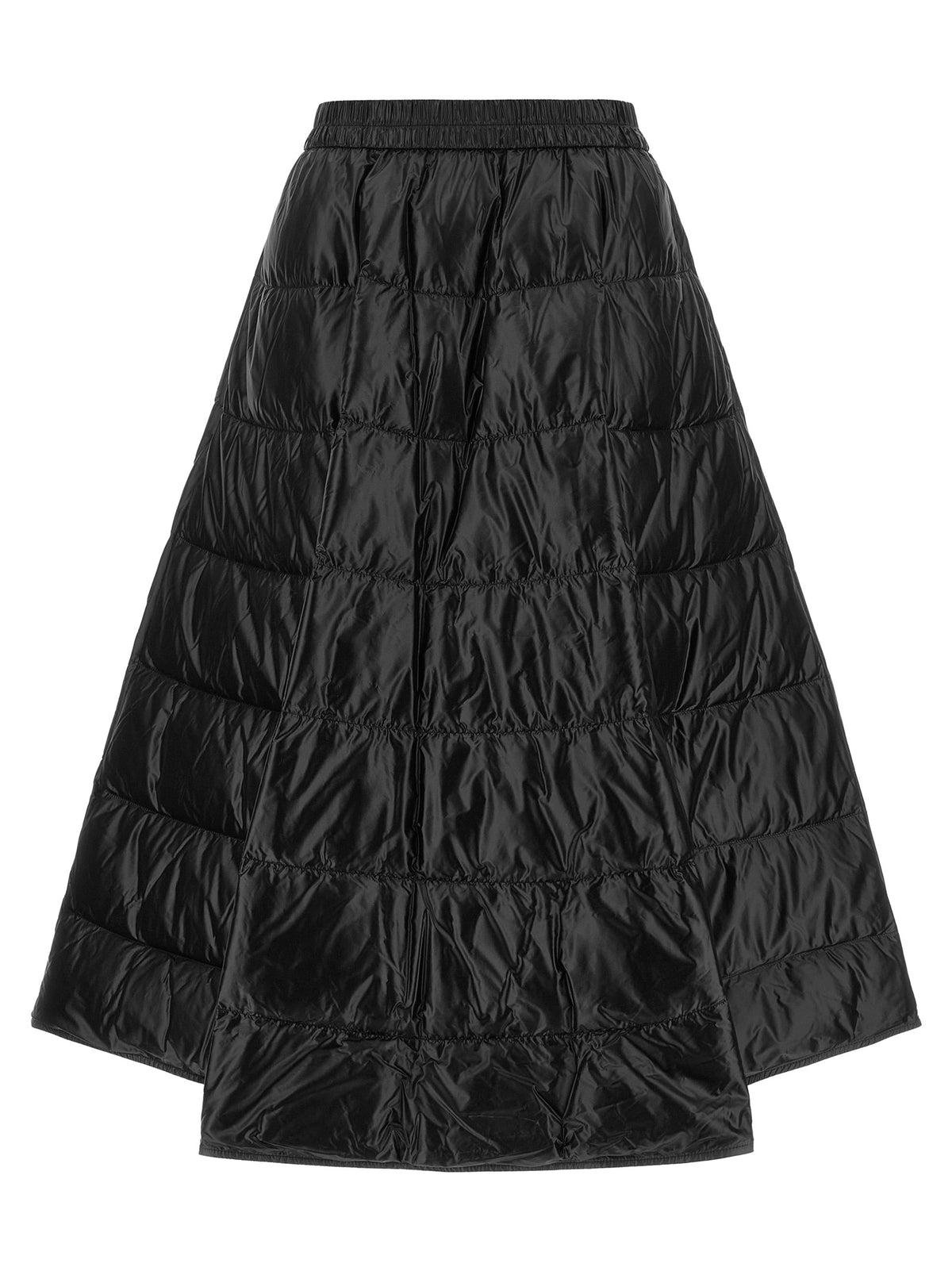 Moncler Black Polyamide Midi Skirt - Timeless Luxury Redefined