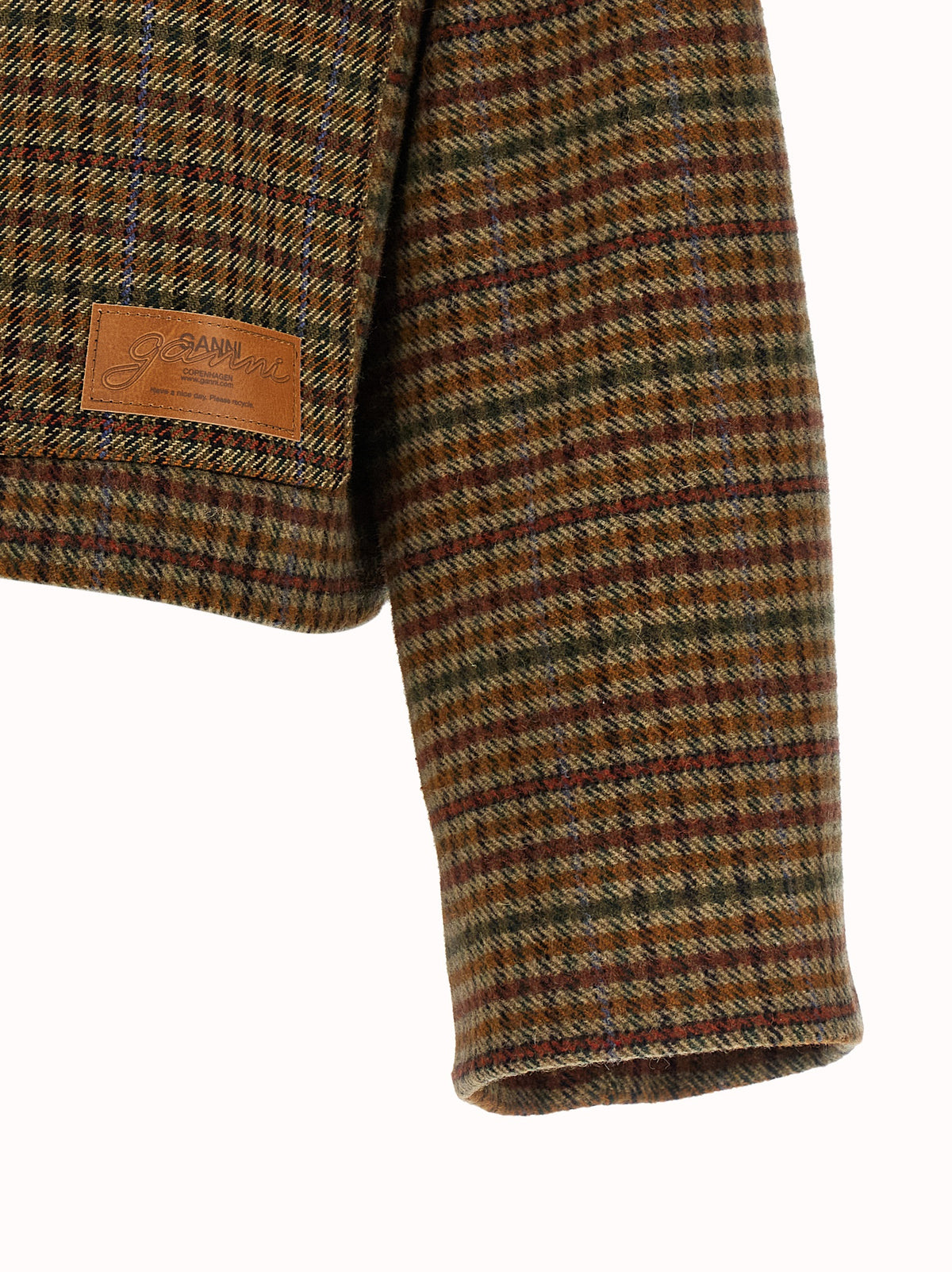 Ganni Brown Wool Full-Length Jacket - Timeless Luxury Fashion