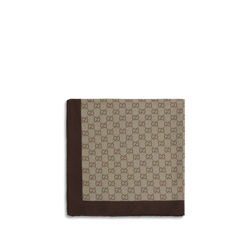 Gucci Beige Silk Foulard - Timeless Luxury Accessory