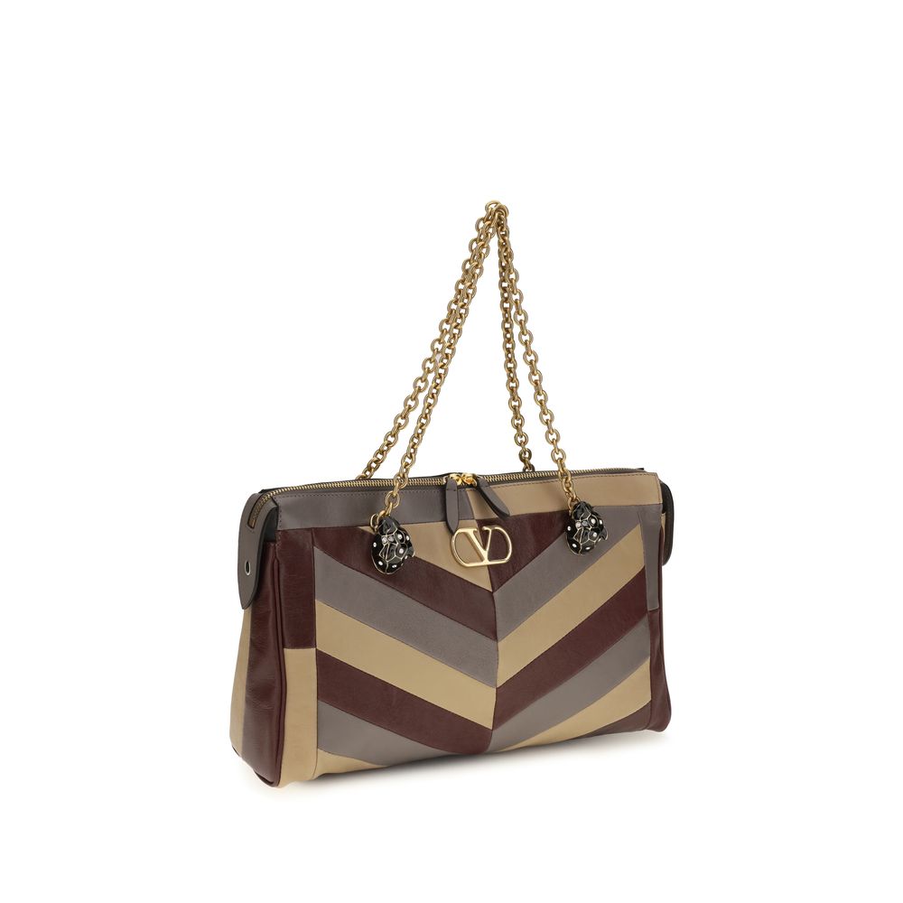 Valentino Garavani Panthea Chevron Shoulder Bag - Luxury Nappa Leather
