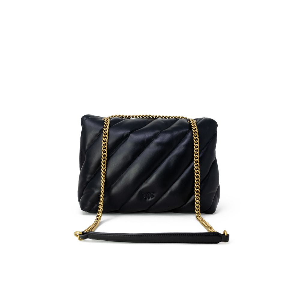 PINKO Black Leather Handbag - Timeless Elegance for the Discerning