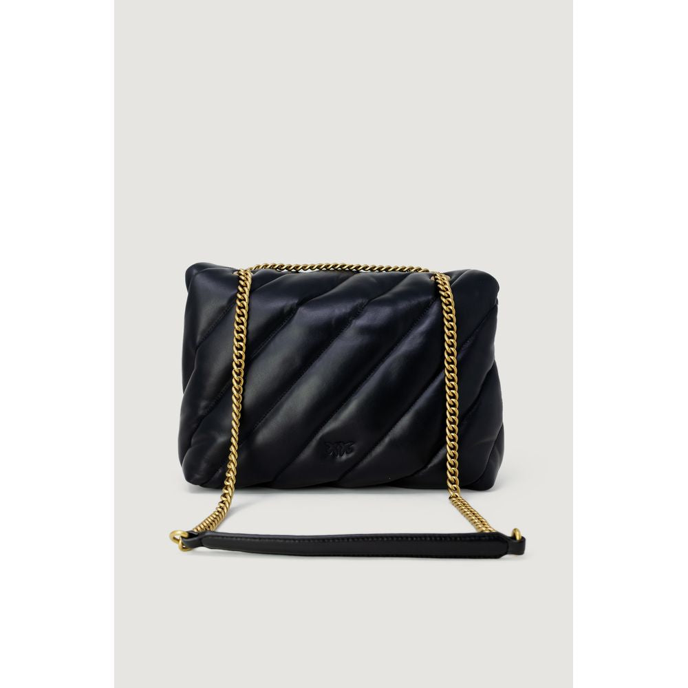 PINKO Black Leather Handbag - Timeless Elegance Redefined