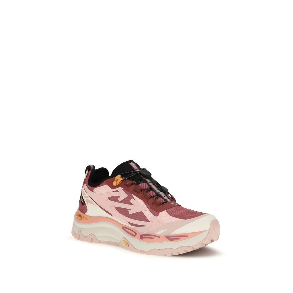 Off-White Multicolor Fabric Athletic Sneakers for Elevated Style