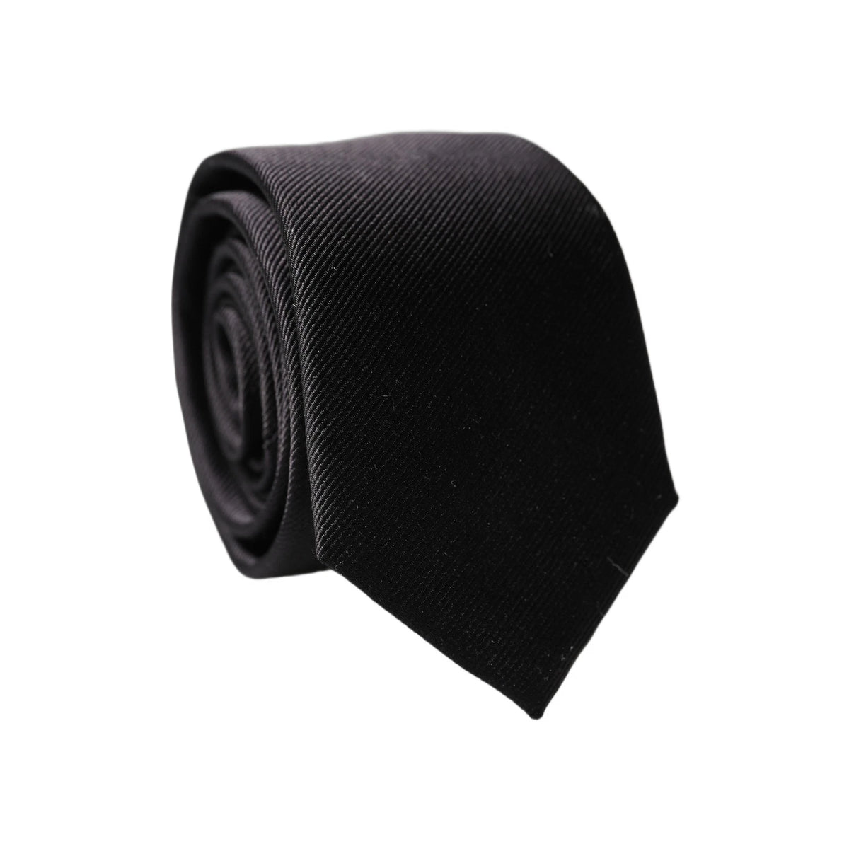 Dolce & Gabbana Black Silk Necktie - Timeless Luxury Accessory