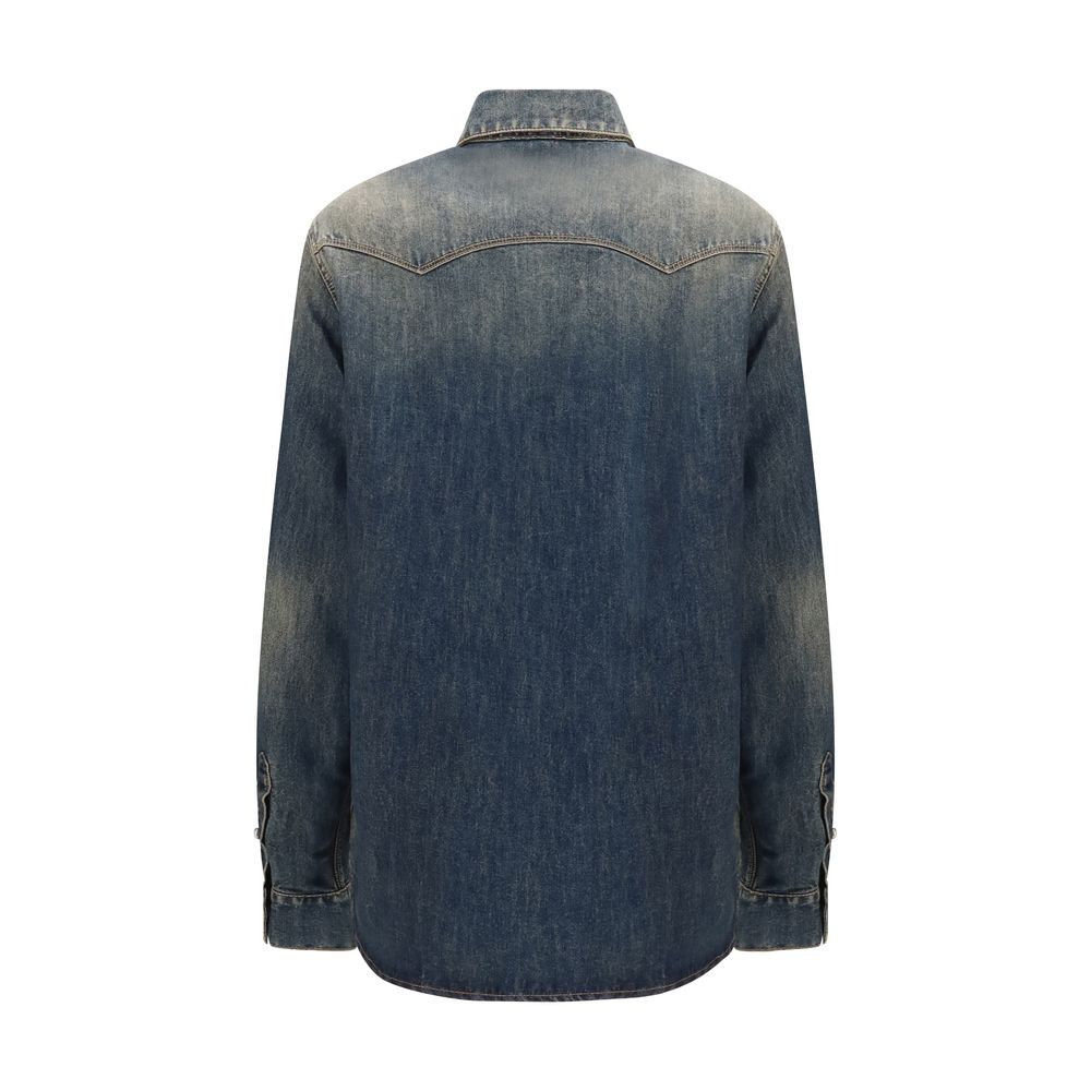 Fendi Blue Denim Shirt - Timeless Luxury with Vintage Charm
