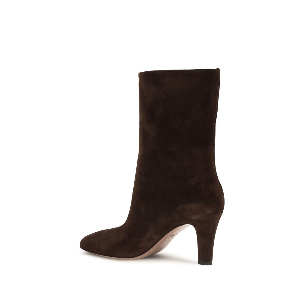 Paris Texas Brown Suede Ankle Boots – Timeless Luxury Elegance