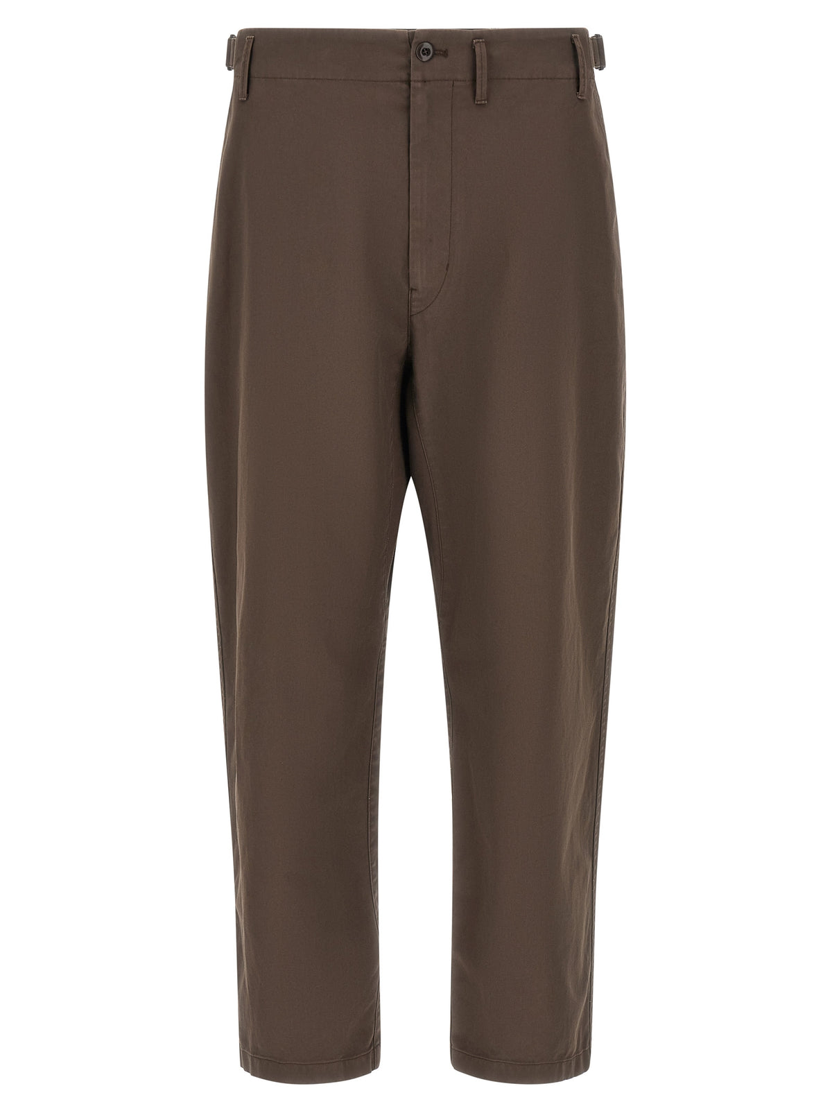 Lemaire Brown Cotton Pants - Timeless Luxury Tailoring