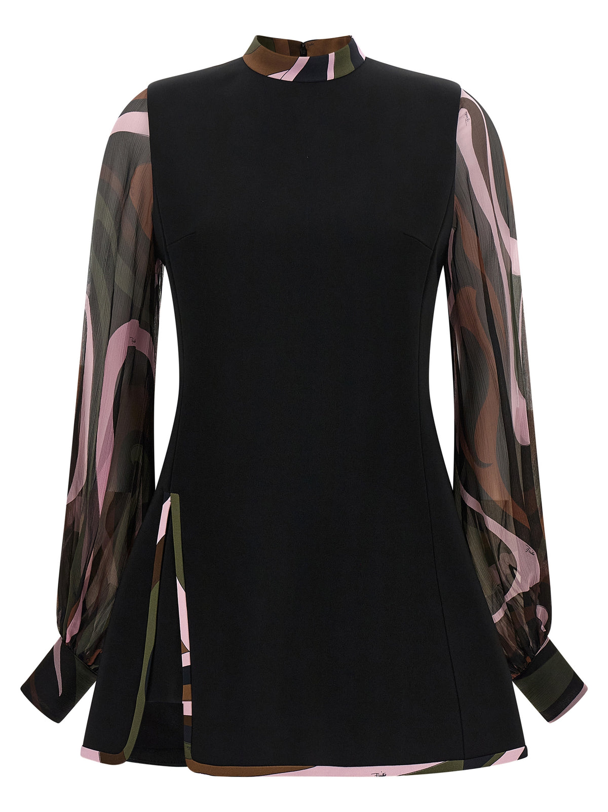 Emilio Pucci Black Viscose Short Dress - Timeless Luxury Elegance
