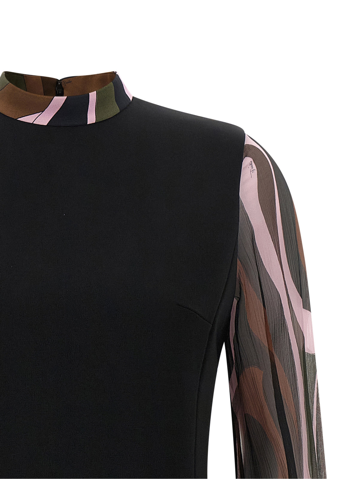 Emilio Pucci Black Viscose Short Dress - Timeless Luxury Elegance