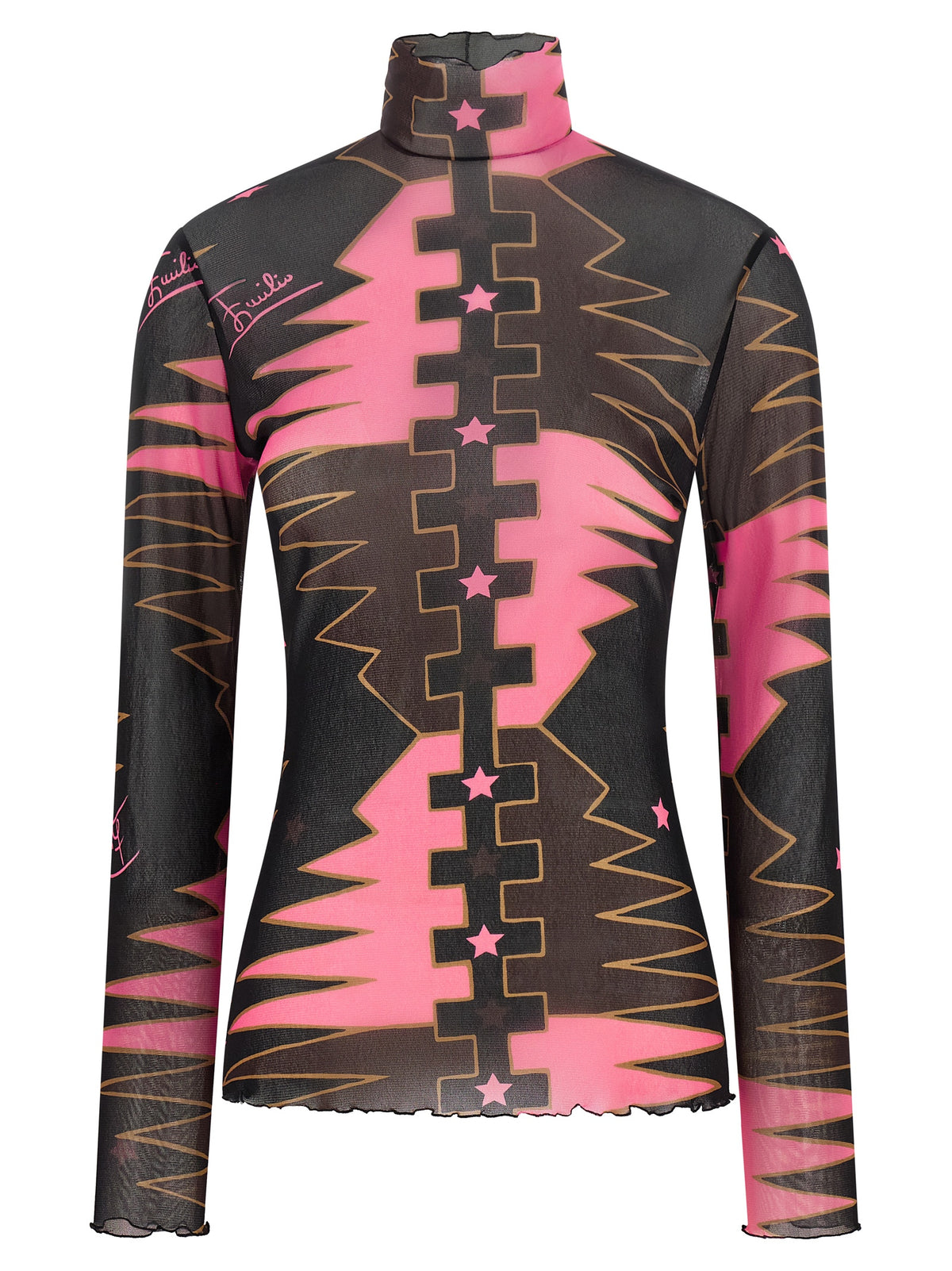 Emilio Pucci Multicolor Long Sleeve T-Shirt - Luxury Elegance