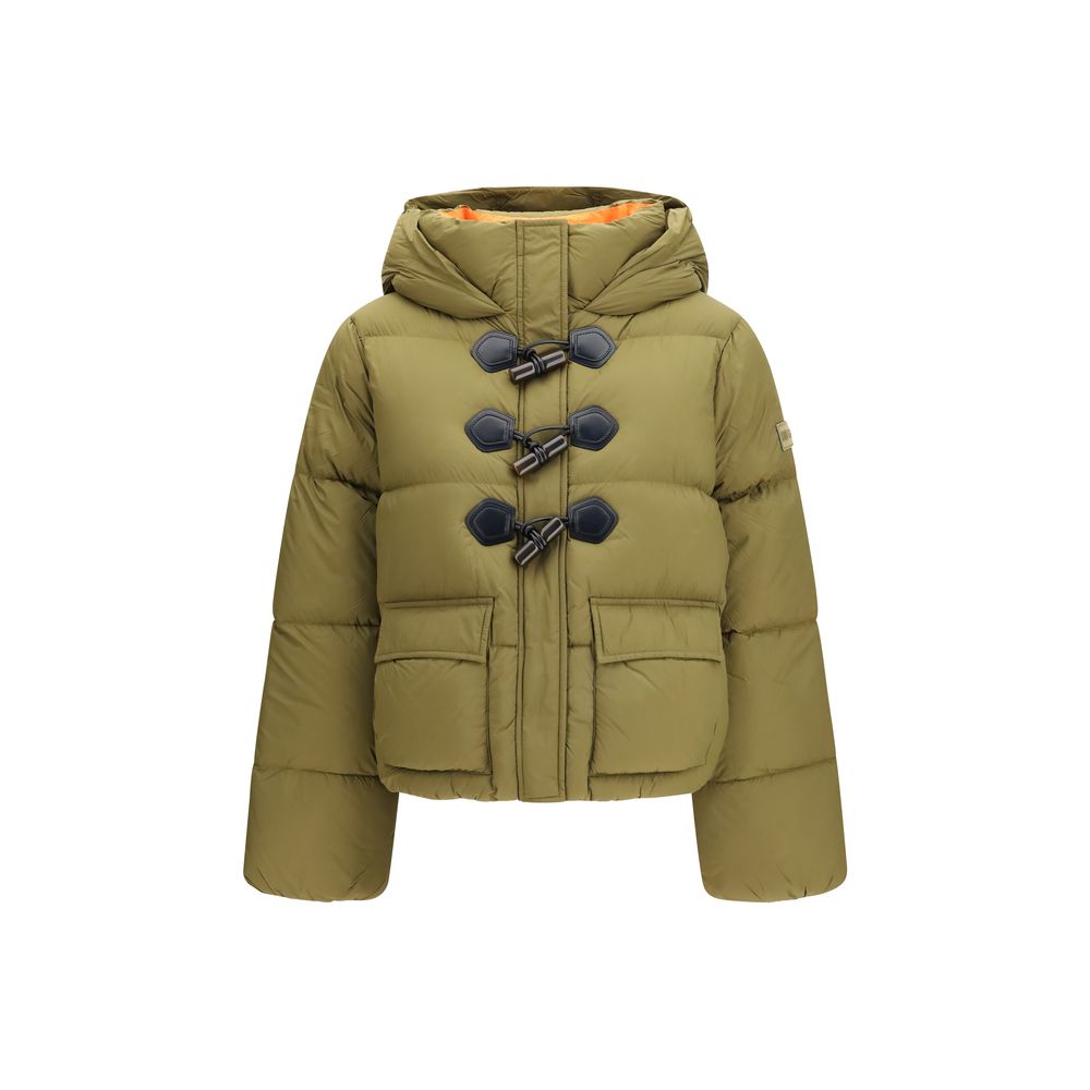 Ganni Bicolor Nylon Full-Length Jacket - Luxe Winter Essential