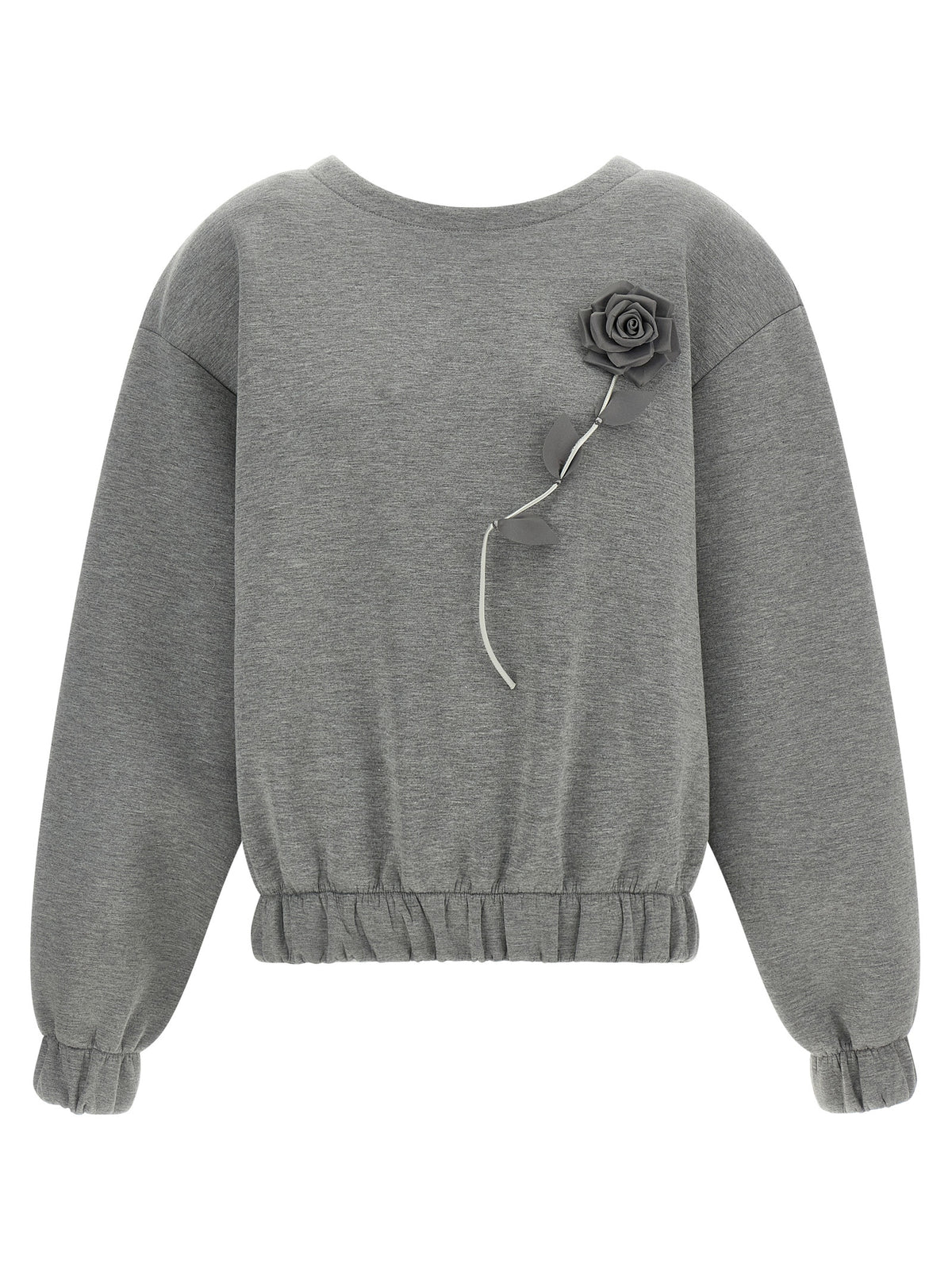 Giuseppe Di Morabito Gray Viscose Sweatshirt - Artisanal Luxury