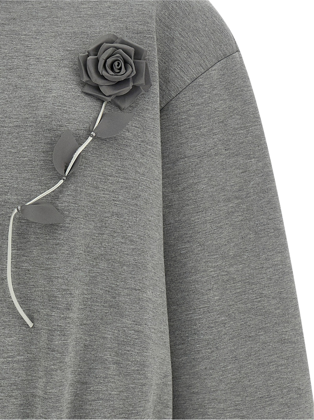 Giuseppe Di Morabito Gray Viscose Sweatshirt - Artisanal Luxury