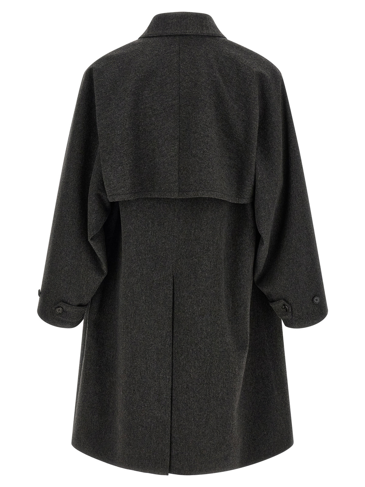 Jil Sander Gray Wool Coat - Timeless Elegance in Haute Couture