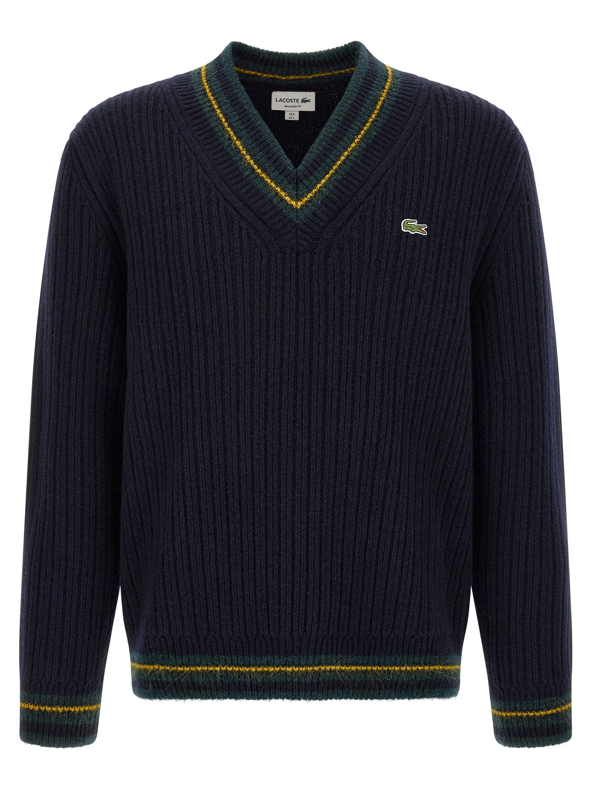 Lacoste Blue Wool Cardigan - Timeless Elegance in Luxury Fashion