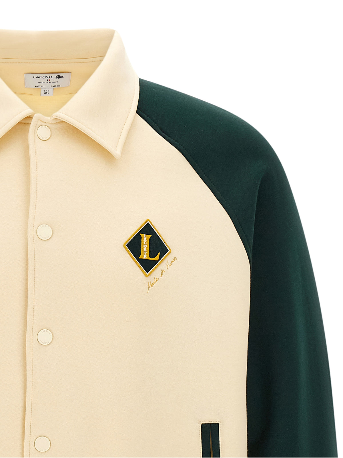 Lacoste Varsity Badge Jacket - Timeless Luxury in Multicolor