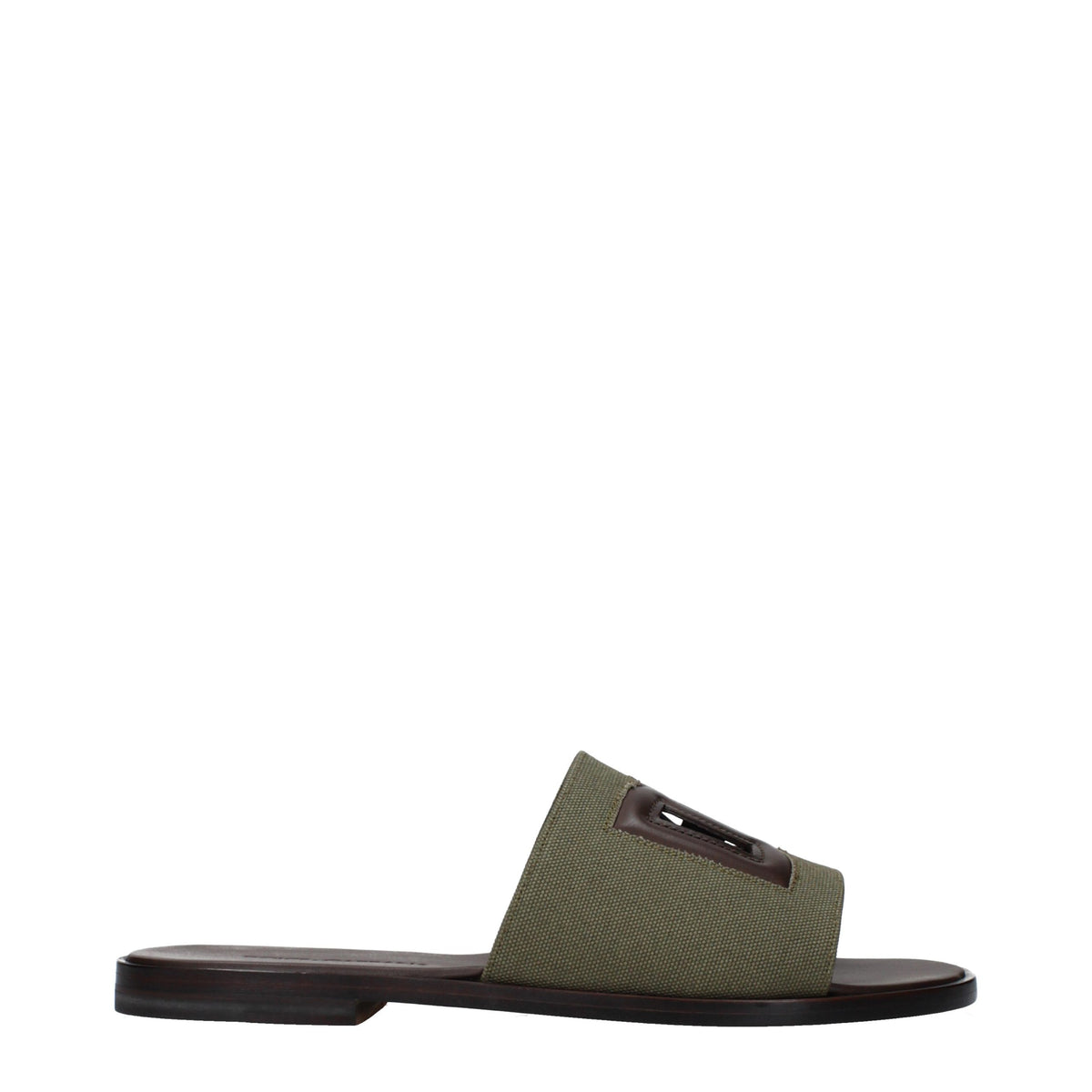 Dolce & Gabbana Green Fabric Slippers - Elevate Your Elegance