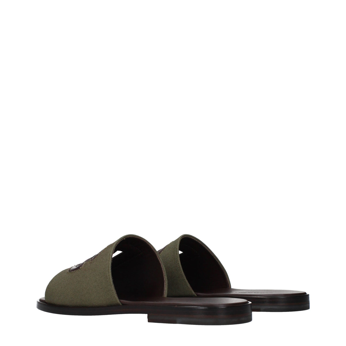 Dolce & Gabbana Green Fabric Slippers - Luxury Comfort Redefined
