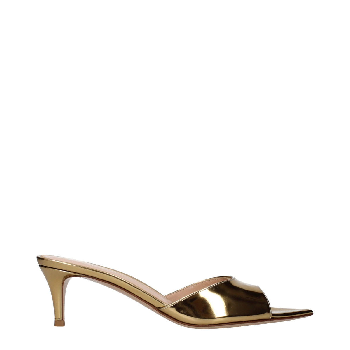 Gianvito Rossi Gold Leather Platform Sandals - Timeless Elegance