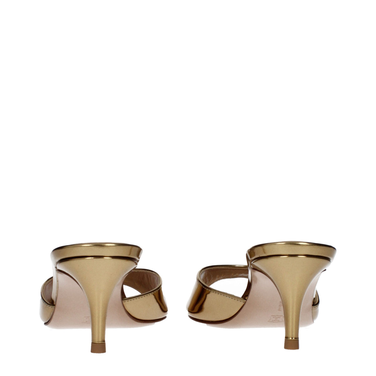 Gianvito Rossi Gold Leather Platform Sandals - Timeless Elegance