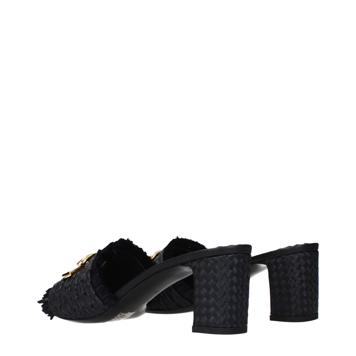 Dolce & Gabbana Black Raffia Platform Sandals for Timeless Elegance